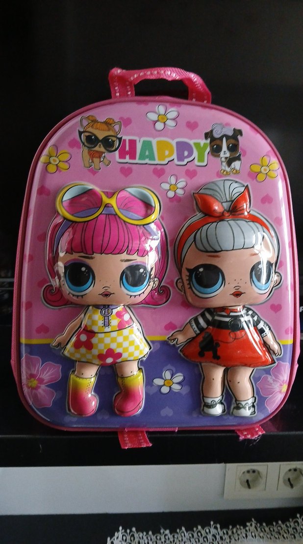 Renkli Pembe Çocuk Okul Çantası - Görsel 2