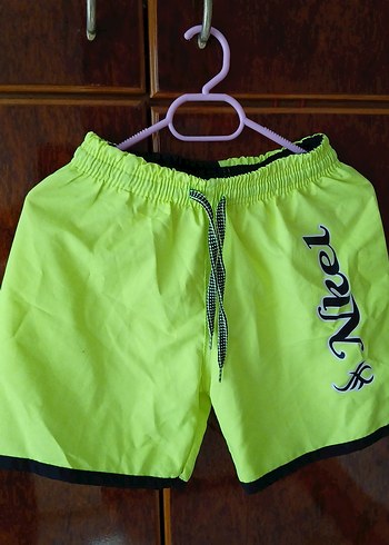 Erkek Renkli Mini Yeşil Deniz Şortu - Görsel 3