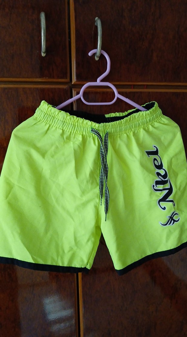 Erkek Renkli Mini Yeşil Deniz Şortu - Görsel 3