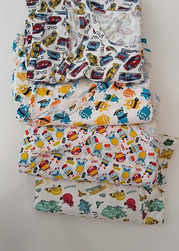 Çocuk Renkli Desenli Atletler - Görsel 5