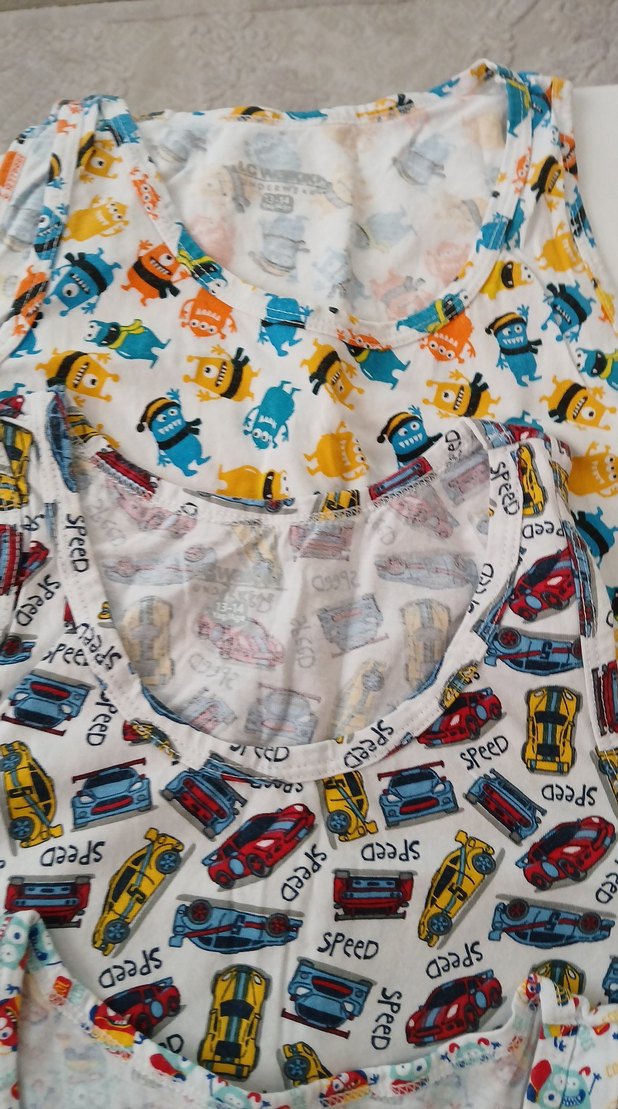 Çocuk Renkli Desenli Atletler - Görsel 2