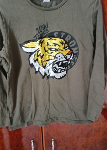Gri Erkek Çocuk Rock Punk Sweatshirt