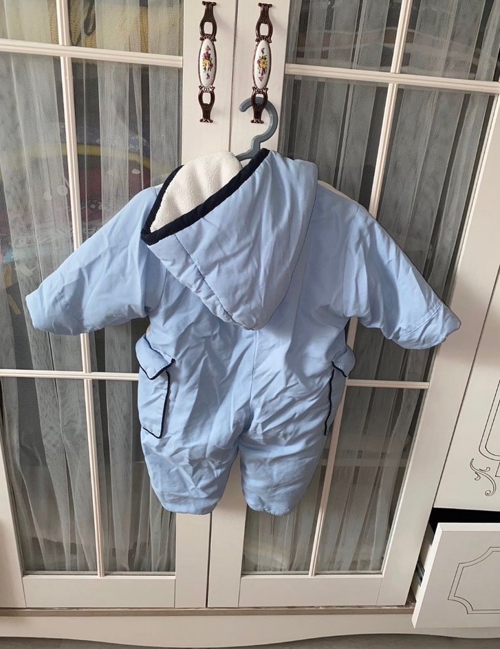 3 aylık erkek Bebek Astronot Tulum - Görsel 2