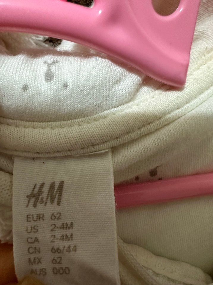 H&M Beyaz Kürklü Bebek astronot mont - Görsel 2