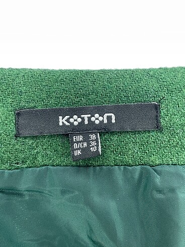 38 Beden yeşil Renk Koton Mini Etek %70 İndirimli.