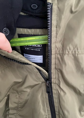 5 Yaş Beden yeşil Renk Erkek Çocuk Yeşil Street Wear Mont