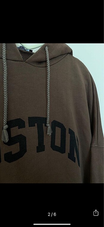 H&M yazili oversize sweatshirt