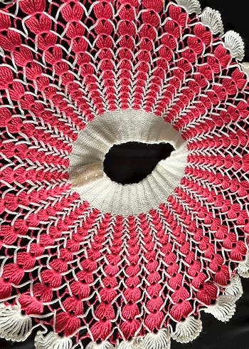 Kız Çocuk Pembe Nakışlı Bohem Ponço - Görsel 4