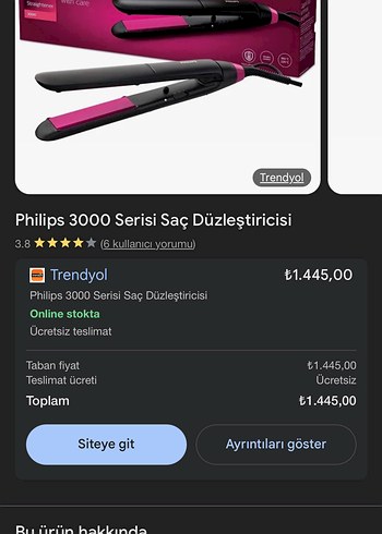 Philips 3000 Serisi Pembe Saç Düzleştirici