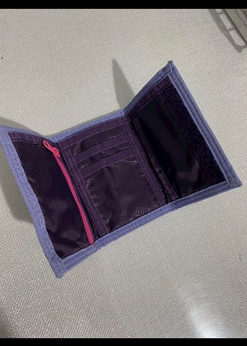 Mor Puma Kadın Cüzdanı Velcro Kapamalı - Görsel 2