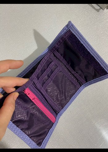 Mor Puma Kadın Cüzdanı Velcro Kapamalı - Görsel 3