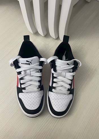 Renkli Çizgili Bağcıklı Sneaker - Görsel 2