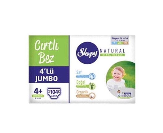 4+ numara 104 adet bez