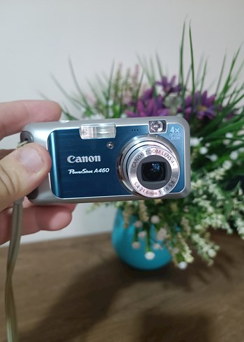Beden Renk Canon PowerShot A460 Mavi Dijital Kamera