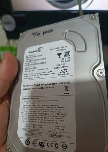 Seagate 80GB HDD harddisk