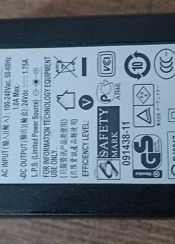 24 volt adaptör 