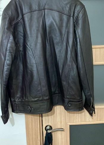 Siyah Deri Biker Ceket - Görsel 2