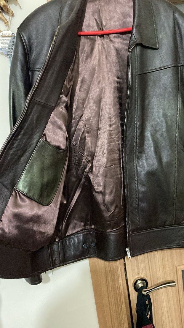 Siyah Deri Biker Ceket - Görsel 3