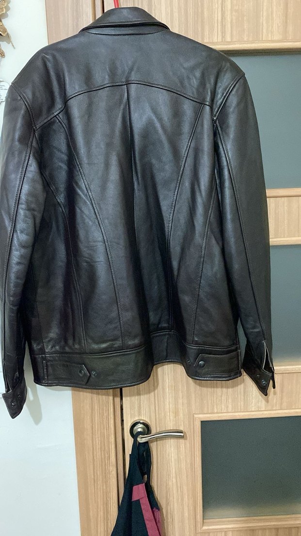 Siyah Deri Biker Ceket - Görsel 2