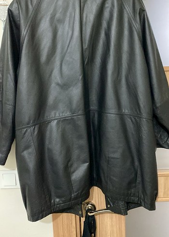 Siyah Deri Vintage Kadın Ceket - Görsel 2