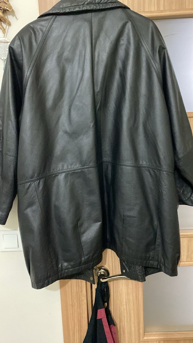Siyah Deri Vintage Kadın Ceket - Görsel 2