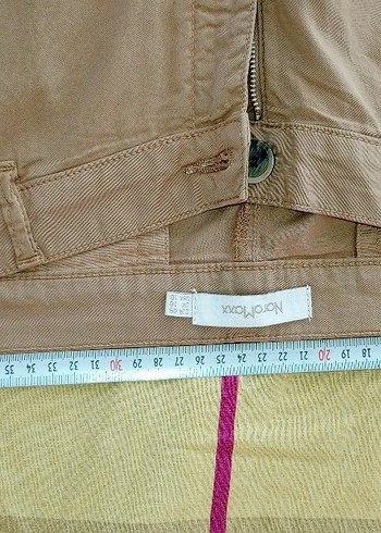 Bej unisex koton liykralı Pantolon