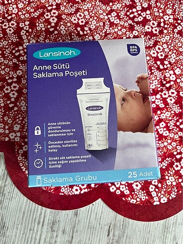 Anne sütü saklama poşeti