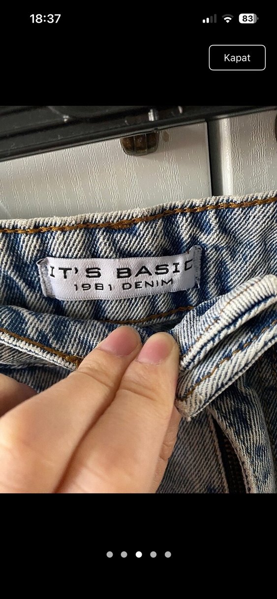 Mini Denim Şort - Görsel 3