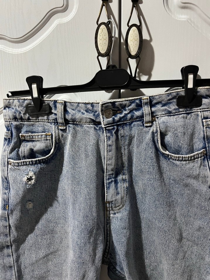 Mini Denim Şort - Görsel 5