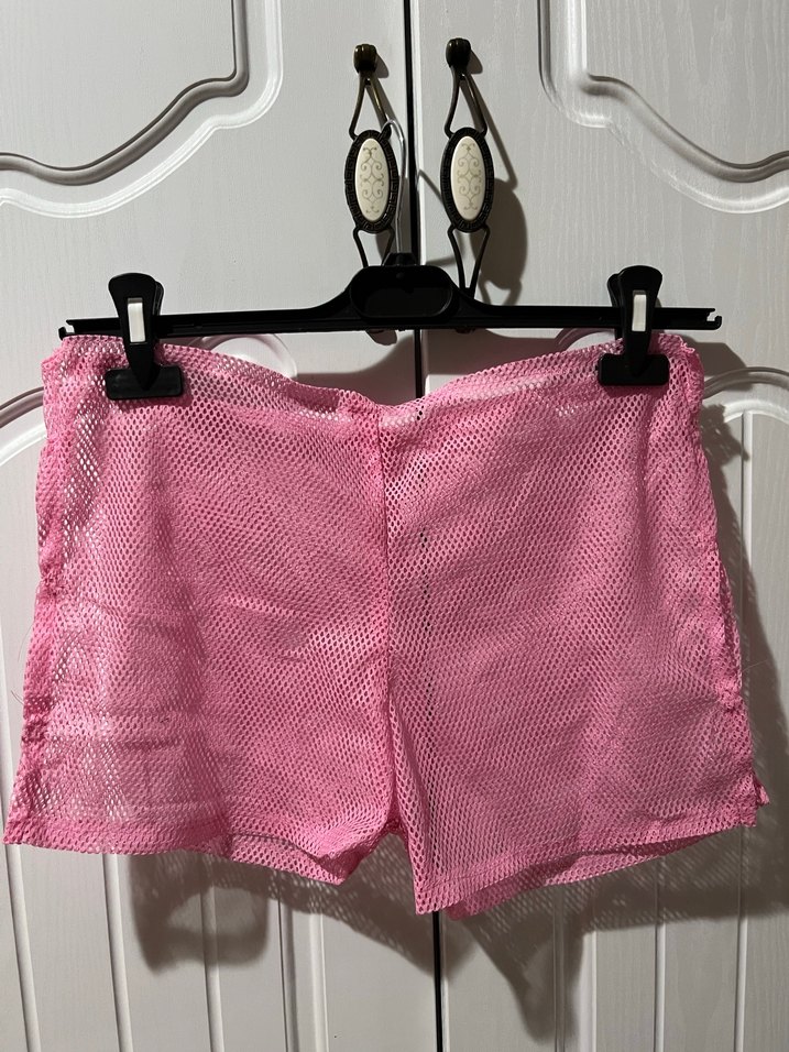 Pembe Mini  file Kadın Şort - Görsel 4