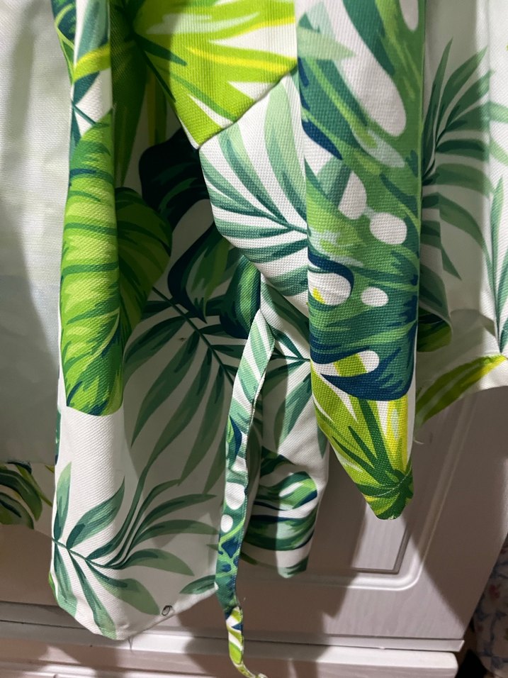 Yeşil Desenli Mini Streetwear Kimono - Görsel 3