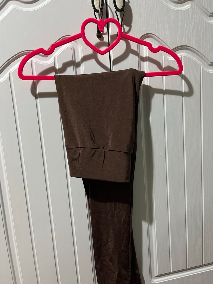 Kahverengi toparlayıcı disco  parlak tayt - Görsel 2