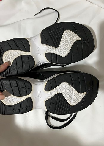 Siyah  suni deri leopar Spor Ayakkabı - Görsel 6