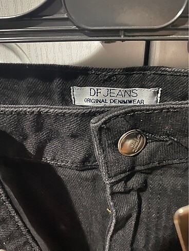 l Beden siyah Renk Kot denim etek