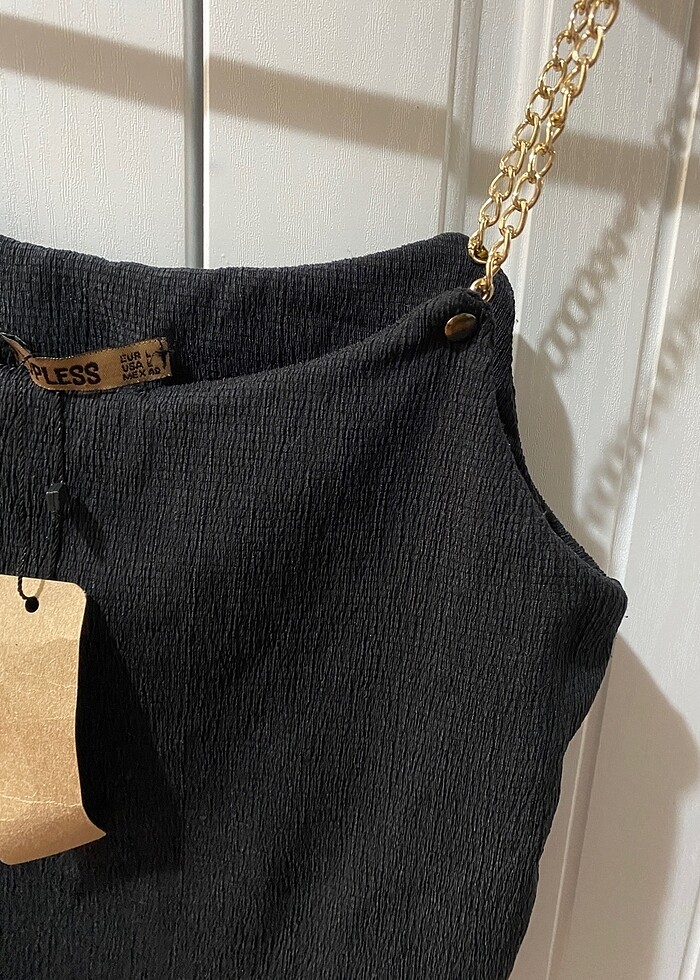 Crop kolları zincir detaylı - Görsel 5