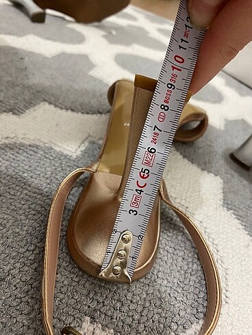 37 Beden altın Renk Stiletto abiye ayakkabı