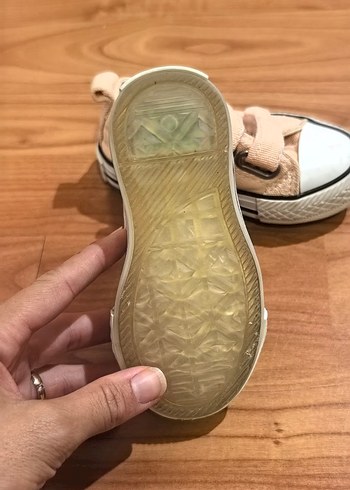 Bej Kız Çocuk Cırtcırtlı Spor Ayakkabı - Görsel 4