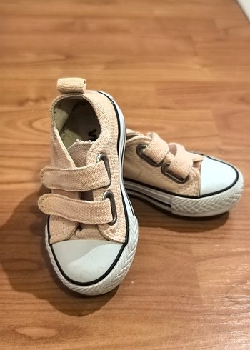 Bej Kız Çocuk Cırtcırtlı Spor Ayakkabı - Görsel 3