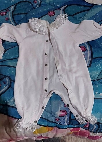 Mevlit takımı kız bebek beyaz dantelli - Görsel 3