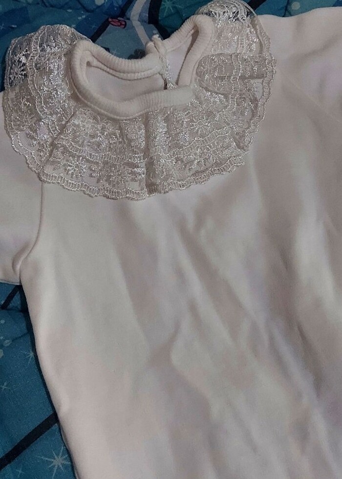 Mevlit takımı kız bebek beyaz dantelli - Görsel 5