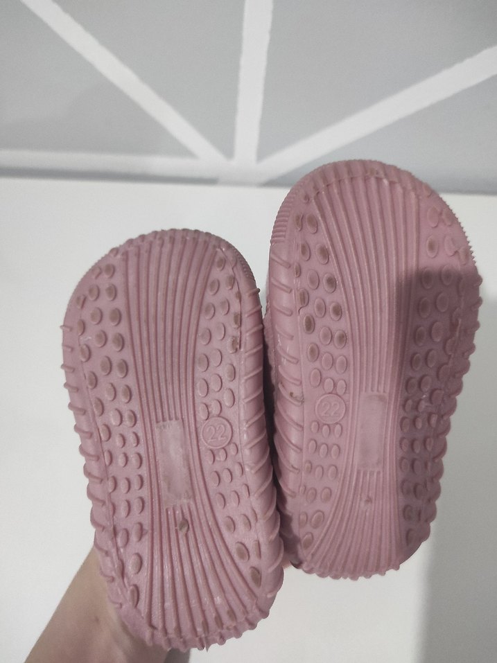 Kız Çocuk Pembe Cırtlı Sıcak Terlik - Görsel 2