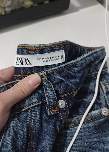 Düz Kesim Mavi Kadın Denim Pantolon - Görsel 2