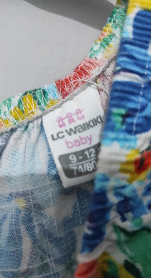 Çiçekli Renkli Kız Çocuk Elbisesi - Görsel 2