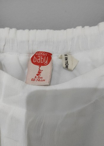 Kız Çocuk Beyaz Fırfırlı Nakışlı Elbise - Görsel 3