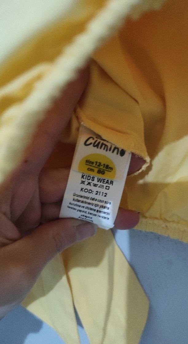 Renkli Baskılı Fırfırlı Bebek Kız Tulum - Görsel 3