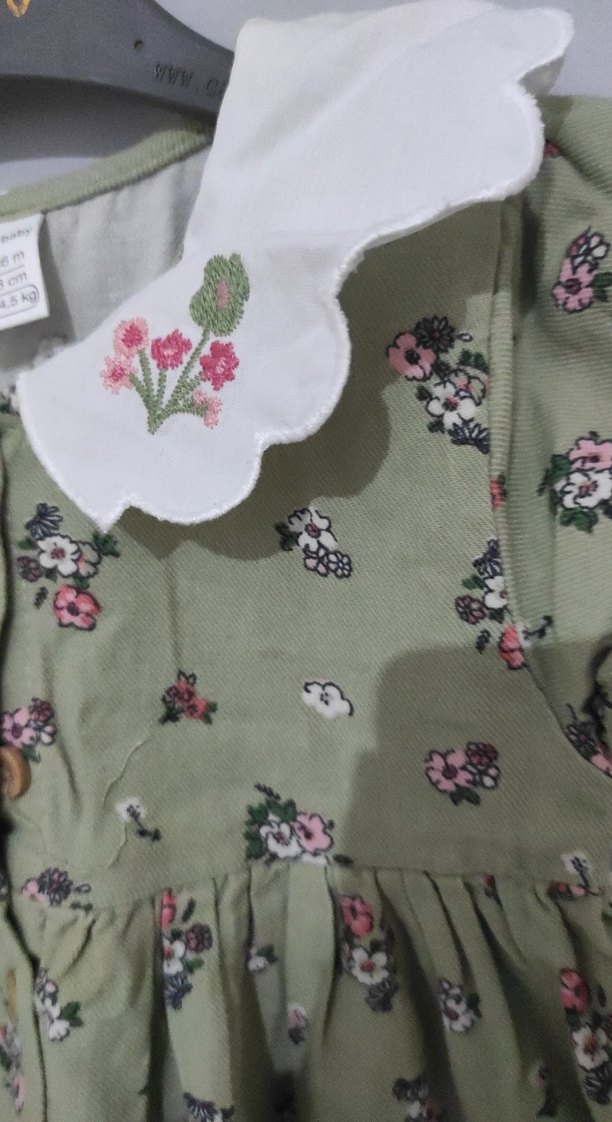 Çiçek Desenli Kız Çocuk Bohem Elbise - Görsel 3