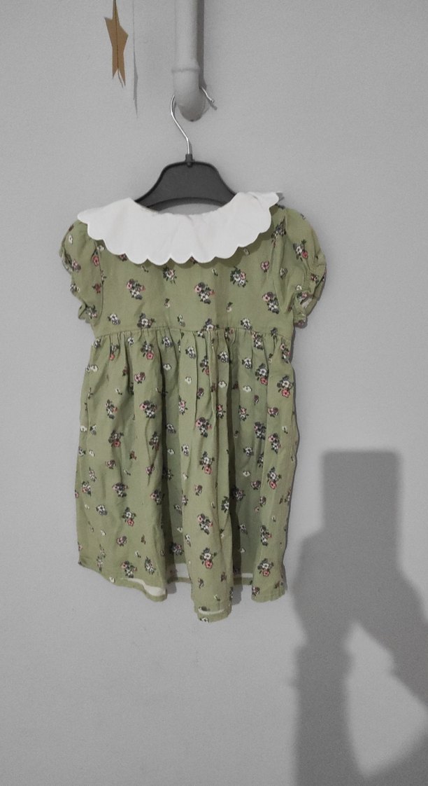 Çiçek Desenli Kız Çocuk Bohem Elbise - Görsel 4