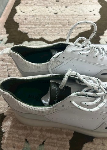 Beyaz Bağcıklı erkek spor ayakkabi - Görsel 3