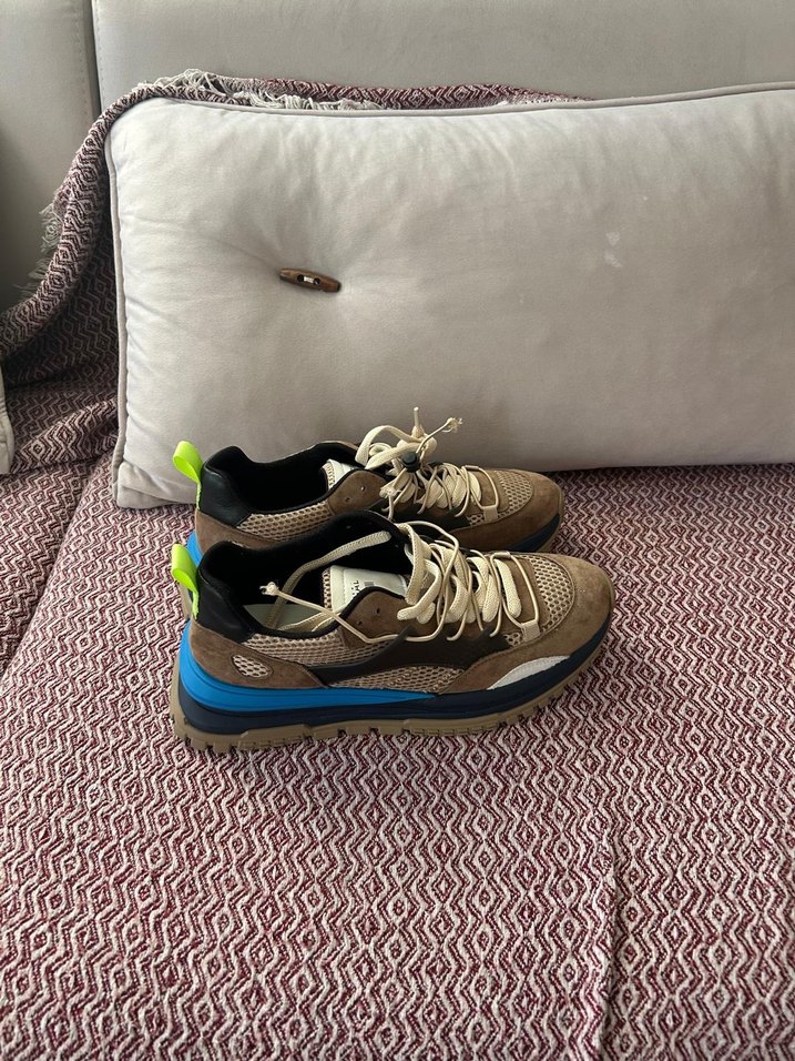 Guja Erkek Bej Sneaker Yılan Desenli - Görsel 2