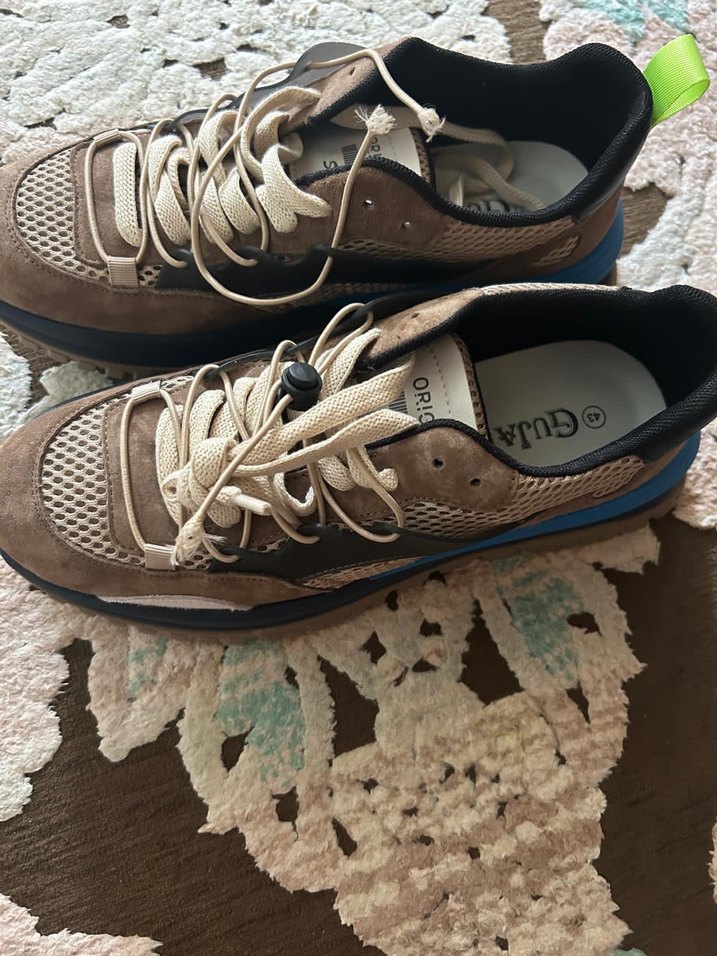 Guja Erkek Bej Sneaker Yılan Desenli - Görsel 4